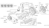 Diagram for Infiniti Crankshaft Thrust Washer Set - 12280-60J00