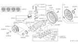 Diagram for Infiniti Rod Bearing - 12111-1N500