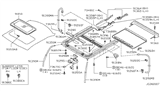 Diagram for 2001 Infiniti G20 Sunroof - 91210-2F008