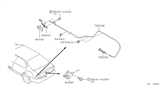 Diagram for Infiniti Fuel Door Release Cable - 78822-7J400
