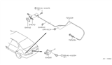 Diagram for 2002 Infiniti G20 Fuel Door Release Cable - 78822-7J400