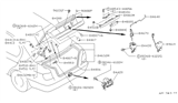 Diagram for Infiniti G20 Tailgate Lock Actuator Motor - 84630-40U02