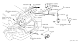 Diagram for Infiniti G20 Lift Support - 84430-2J000