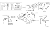 Diagram for Infiniti Door Lock Cylinder - H0600-3J100