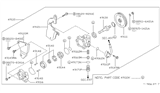 Diagram for Infiniti G20 Power Steering Pump - 49110-4J500