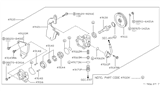 Diagram for 1999 Infiniti G20 Power Steering Pump - 49110-4J500