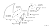 Diagram for Infiniti G20 Window Run - 82223-7J100