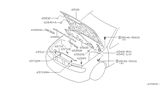 Diagram for Infiniti G20 Lift Support - 65771-2J000
