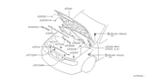 Diagram for Infiniti Hood - F5100-7J2AM