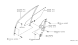 Diagram for 2001 Infiniti G20 Window Regulator - 80720-3J110