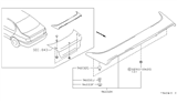 Diagram for 2000 Infiniti G20 Spoiler - K6030-3J162