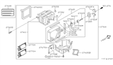 Diagram for 2001 Infiniti G20 Cabin Air Filter - 27274-7J160