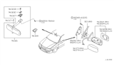 Diagram for 2002 Infiniti G20 Car Mirror - 96365-7J109