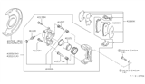 Diagram for Infiniti I30 Brake Dust Shields - 41161-31U00