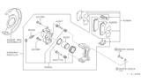 Diagram for Infiniti I30 Brake Dust Shields - 41151-31U00