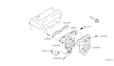 Diagram for Infiniti G20 Exhaust Manifold Gasket - 14036-7J500