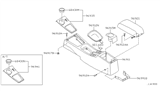 Diagram for 1999 Infiniti G20 Armrest - 96920-7J100