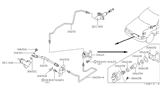 Diagram for 2000 Infiniti G20 Hydraulic Hose - 30850-2J610