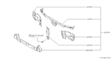 Diagram for Infiniti G20 Radiator Support - 62520-5J000