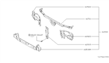 Diagram for 1999 Infiniti G20 Radiator Support - 62520-5J000