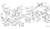 Diagram for Infiniti G20 Shift Fork - 32805-50J00