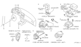 Diagram for 1999 Infiniti G20 Car Key - 28268-7J105