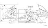 Diagram for Infiniti G20 Armrest - 80950-3J000