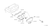 Diagram for Infiniti G20 Exhaust Manifold Gasket - 14036-53J00