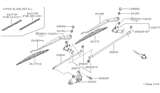 Diagram for Infiniti QX4 Wiper Blade - 28890-1E301