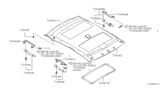 Diagram for 2001 Infiniti G20 Weather Strip - 73967-3J010