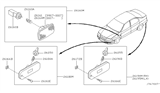 Diagram for 2000 Infiniti G20 Side Marker Light - B6180-62J00