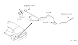 Diagram for 2000 Infiniti G20 Fuel Door Release Cable - 84650-3J600