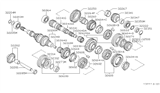 Diagram for 2002 Infiniti G20 Synchronizer Ring - 32607-6J006