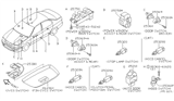 Diagram for Infiniti G20 Door Lock Switch - 25210-70F00