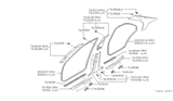 Diagram for 2002 Infiniti G20 Weather Strip - 76922-6J000