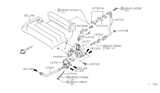 Diagram for Infiniti G20 EGR Valve - 14710-78J01