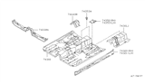 Diagram for 1999 Infiniti G20 Floor Pan - 74312-7J130