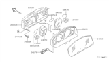 Diagram for 2001 Infiniti G20 Speedometer - 24820-7J400