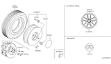 Diagram for 2005 Infiniti G35 Spare Wheel - 40300-AC825