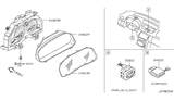 Diagram for 2006 Infiniti G35 Speedometer - 24820-CM40B