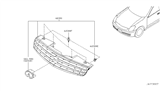 Diagram for Infiniti G35 Grille - 62070-AM800