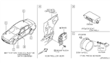 Diagram for Infiniti G35 Body Control Module - 284B1-AM800