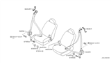 Diagram for Infiniti G35 Seat Belt - 86884-AC83B