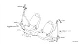 Diagram for 2007 Infiniti G35 Seat Belt - 86884-AC83B