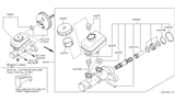Diagram for Infiniti Brake Master Cylinder - 46010-AC725