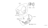 Diagram for 2007 Infiniti G35 Steering Column Cover - 48474-AC70A