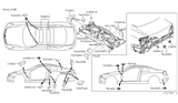 Diagram for 2005 Infiniti G35 Body Mount Hole Plug - 64892-1S700