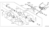 Diagram for Infiniti G35 CV Joint - 39211-AL860