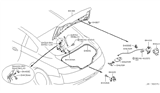 Diagram for Infiniti G35 Tailgate Lift Support - 84430-AL527