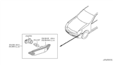 Diagram for 2007 Infiniti G35 Side Marker Light - 26180-AM800